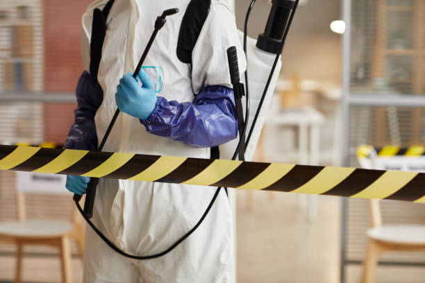 Professional Biohazard Cleanup technician working in Durham, NH